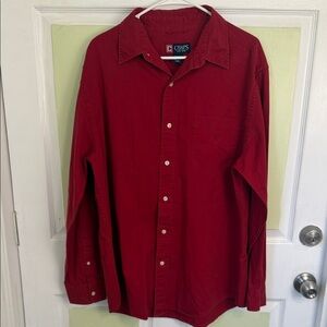 Chaps Men's Bold Red Casual Shirt